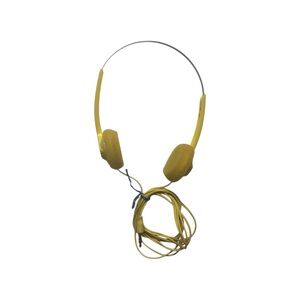 Vintage Yellow Kids On Ear Headphones